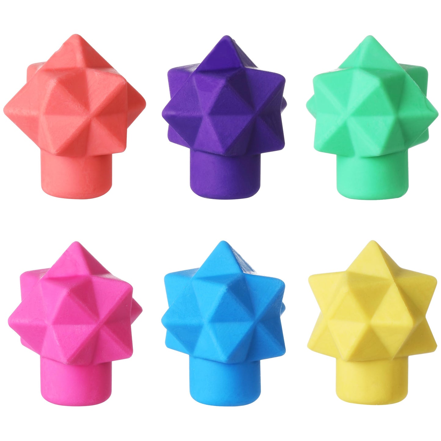 Mr. Pen- Pencil Top Erasers, 48 Pack, Vibrant Colors, Latex-Free