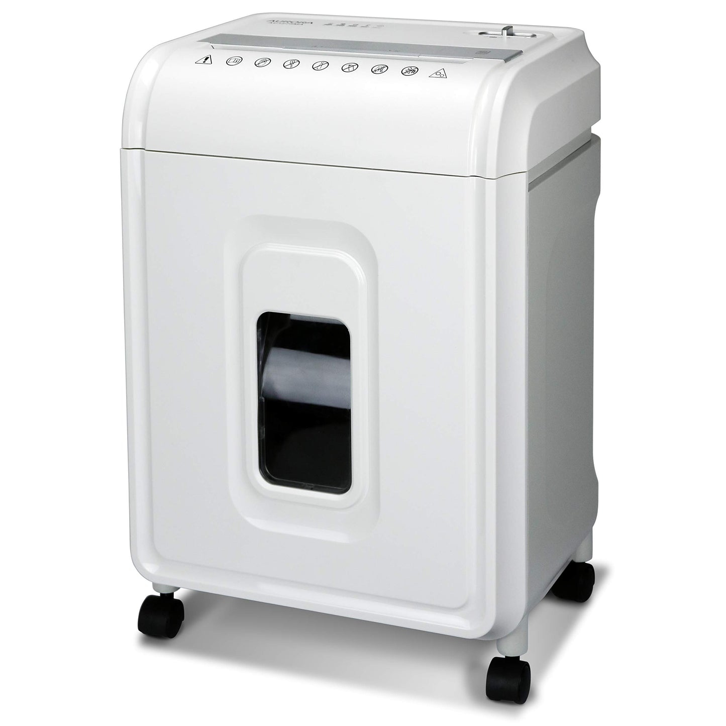 Aurora AU1480MA Professional Grade 14-Sheet Micro-Cut Paper and CD/Credit Card Shredder/ 30 Minutes Continuous Run Time, White/Gray