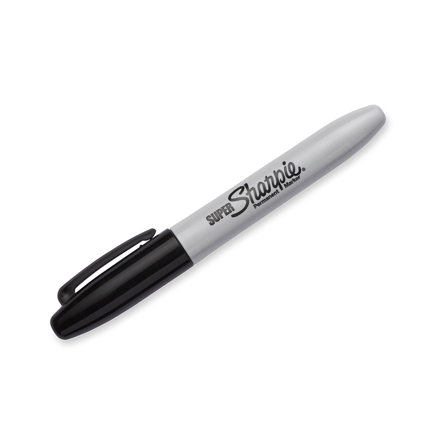 Sharpie Super Permanent Markers, Fine Point, Black, 12 Count - Quick Drying, For Classroom, Poster Boards, Office, Home, Teacher Supplies