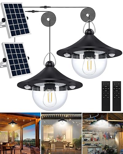 AEQ Solar Shed Light Outdoor Indoor 3000LM Solar Lights Daytime Available with Remote Control, Double Motion Sensor & 5 Lighting Modes, Solar Indoor