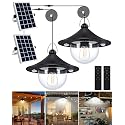 AEQ Solar Shed Light Outdoor Indoor 3000LM Solar Lights Daytime Available with Remote Control, Double Motion Sensor & 5 Lighting Modes, Solar Indoor
