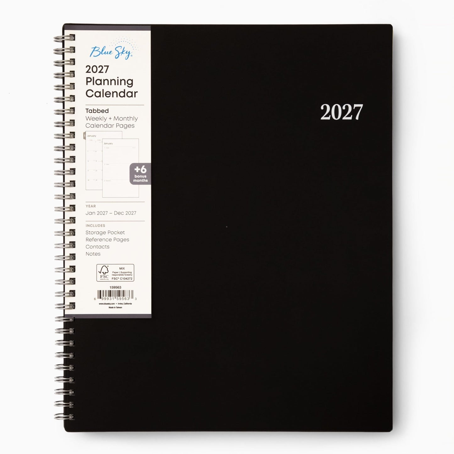 Blue Sky 2027 Weekly & Monthly Planner Calendar, 8.5"x11", Enterprise
