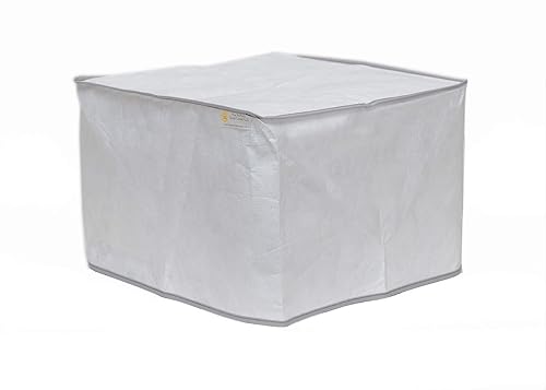 The Perfect Dust Cover, White Vinyl Cover for HP Deskjet 3755 All-in-One Printer, Anti Static and Waterproof Dimensions 15.86''W x 6.97''D x 5.55''H