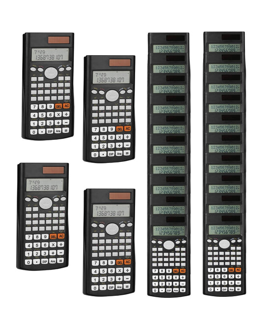 Mr. Pen- Scientific Calculators, 24 pcs, 2 Line Calculator for School, Fraction Calculator Scientific Calculator, Bulk, for School, High School