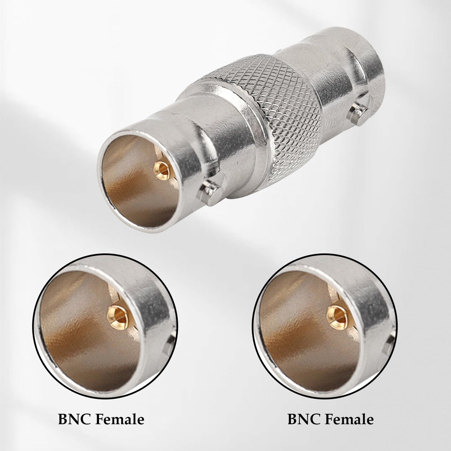 MOOKEERF 3PCS SDI Connector BNC Adapter 75 Ohm BNC Female to Female Barrel Connector for HD-SDI/3G-SDI/4K/8K SDI Video Camera Cable
