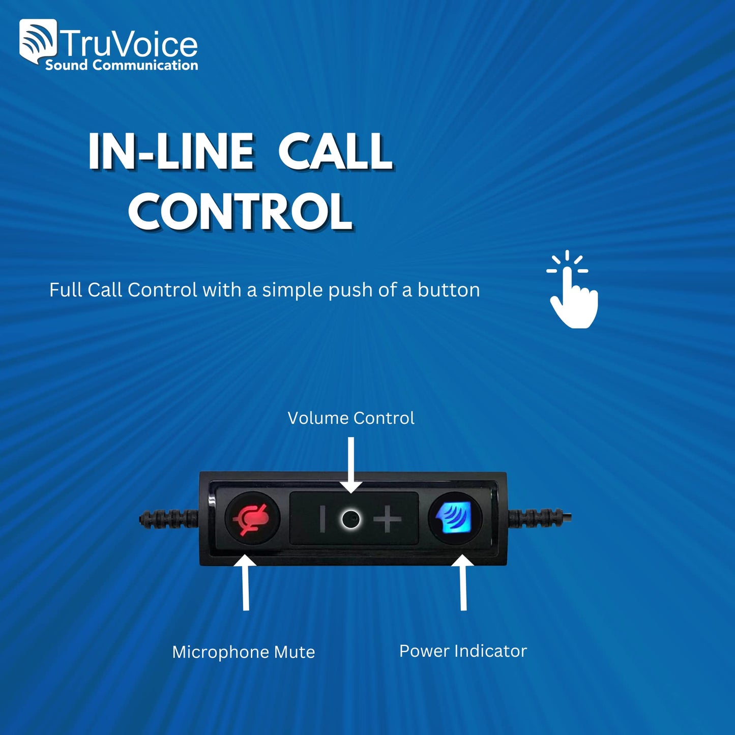 TruVoice HD-350 USB Deluxe Headset for The Office or Call Center - Works with All VoIP Phone Systems - Noise Canceling Microphone and HD Speakers