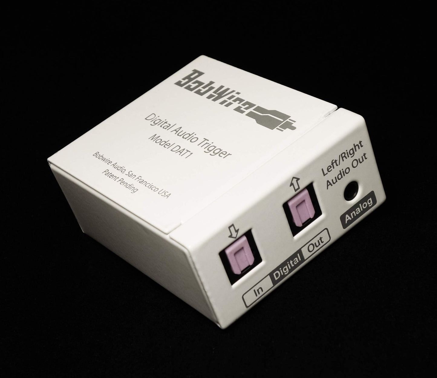 Digital Audio Trigger Device with 12V Outputs - BobWire DAT1 Ads a 12 Volt Trigger Output to TVs, Streamers & DACs, auto Power on amplifiers or TV