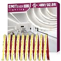 EMITEVER 48V DC COB LED Strip Light Cool White,5000K 32.8ft High Density Tape Light, Dimmable Rope Light for Bedroom,Kitchen,Cabinet, 300Lm/ft
