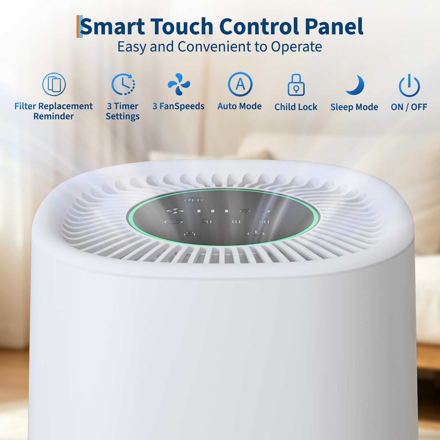 Garvee Air Purifiers for Home Large Room up to 1200 Sq Ft