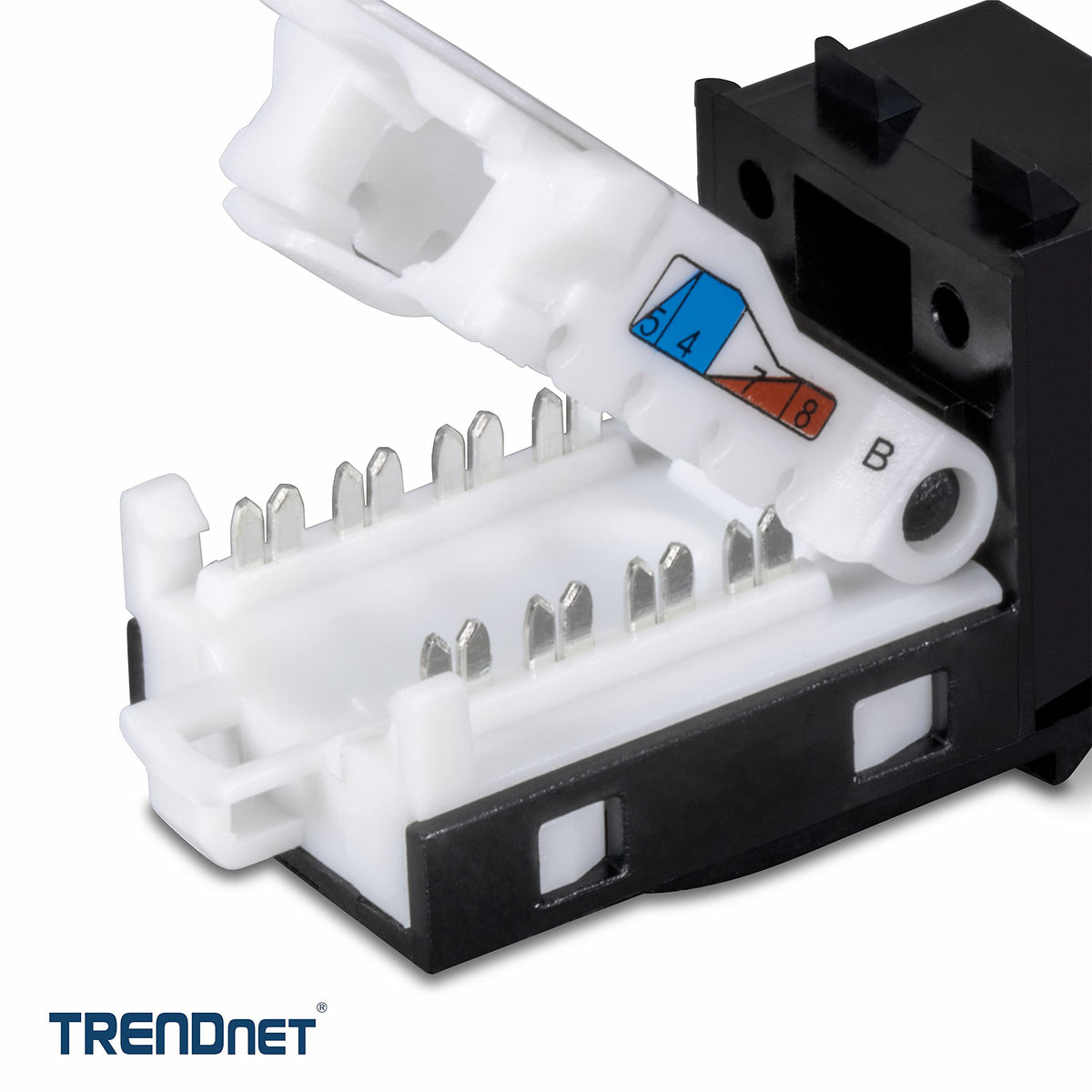TRENDnet Cat6 Keystone Jack, 25-Pack Bundle,TC-K25C6BK