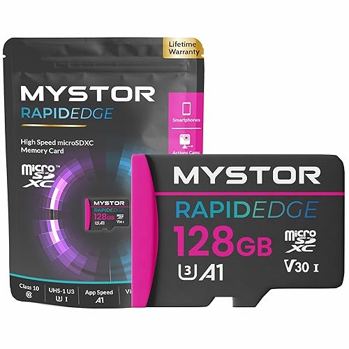 Mystor 128GB Micro SD Memory Card for Samsung A13, A23, A33, A12, A22, A32, A11, A21, A31, A41, A51, A52, A53 Micro SD Card for Samsung Phone