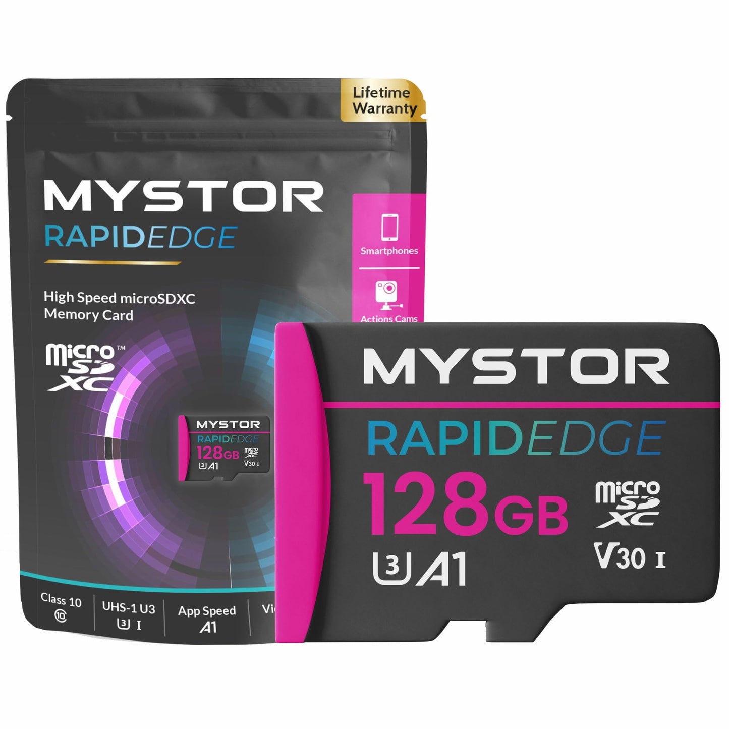Mystor 128GB Micro Sd Card, Memory Card for Samsung Galaxy Tab S9, S8, S10, A9, Micro sd Card for Samsung Tab A9 Plus, S8 Plus, S10+ Tablet PC MicroSD