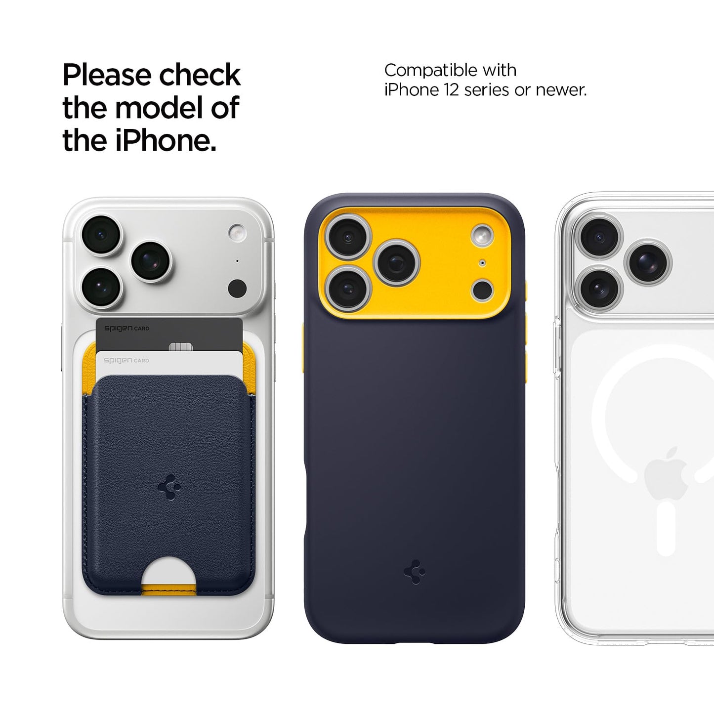 Caseology Spigen for MagSafe Wallet, Holds 2 Cards, MagFit Compatible with iPhone 17/16/15/14/13/12 Models, Pixel 10 Series, MagSafe-Cases, Pixelsnap