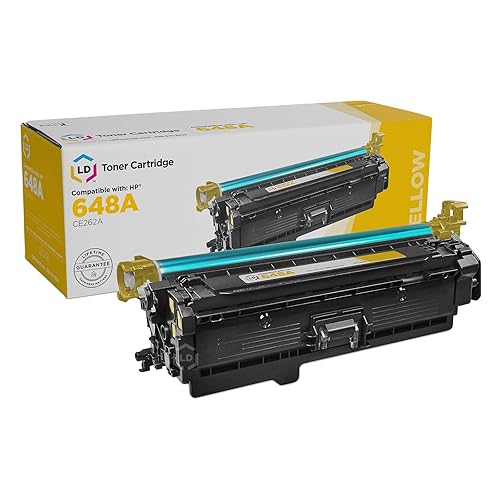 LD © Remanufactured Replacement for HP 648A / CE262A Yellow Toner Cartridge for Color LaserJet Enterprise CP4025dn, CP4025n, CP4525dn, CP4525n