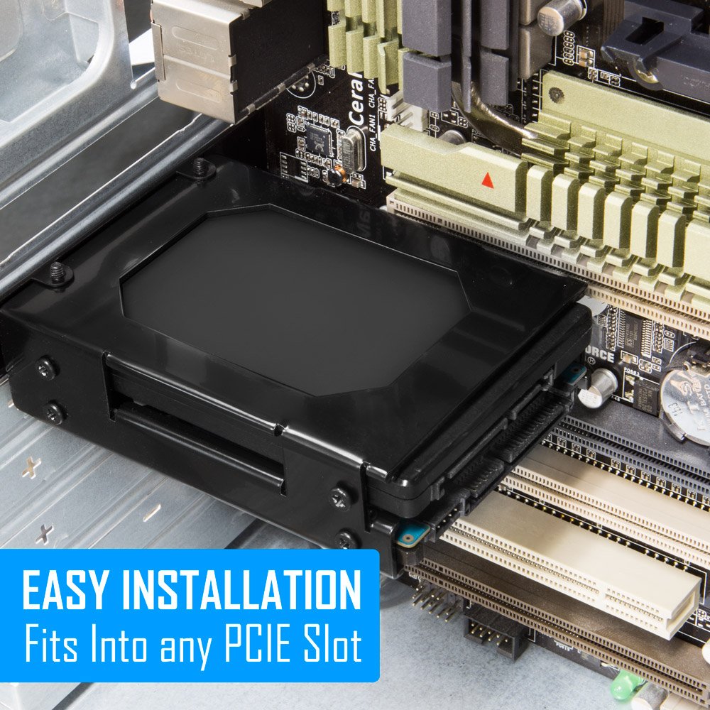 Kingwin PCI SSD Mounting Kit - 2 x 2.5 Inch SSD to PCI Internal Hard Drive Converter, Easy Installation