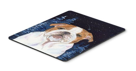 Caroline's Treasures SS8447MP Starry Night English Bulldog Mouse Pad, Hot Pad or Trivet for Home Office Gaming Working Computers Laptop Mouse