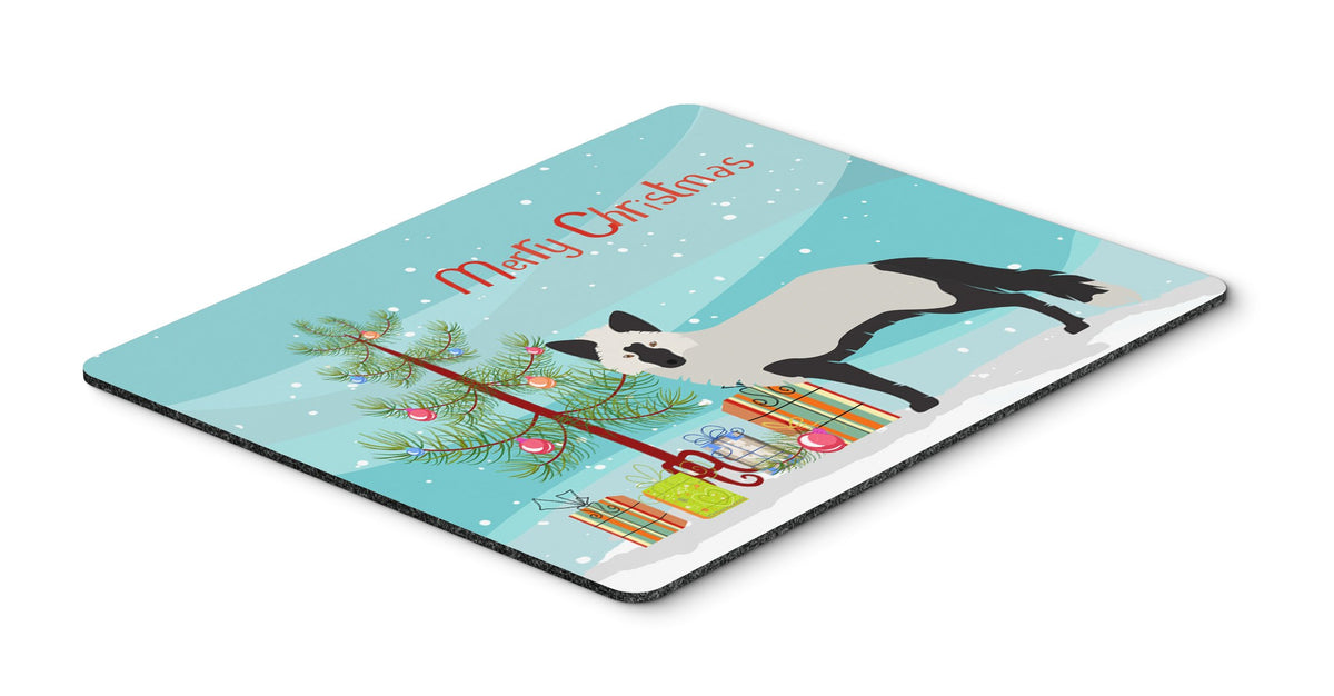 Caroline's Treasures BB9238MP Silver Fox Christmas Mouse Pad, Hot Pad or Trivet, Teal for Home Office Gaming Working Computers Laptop Mouse