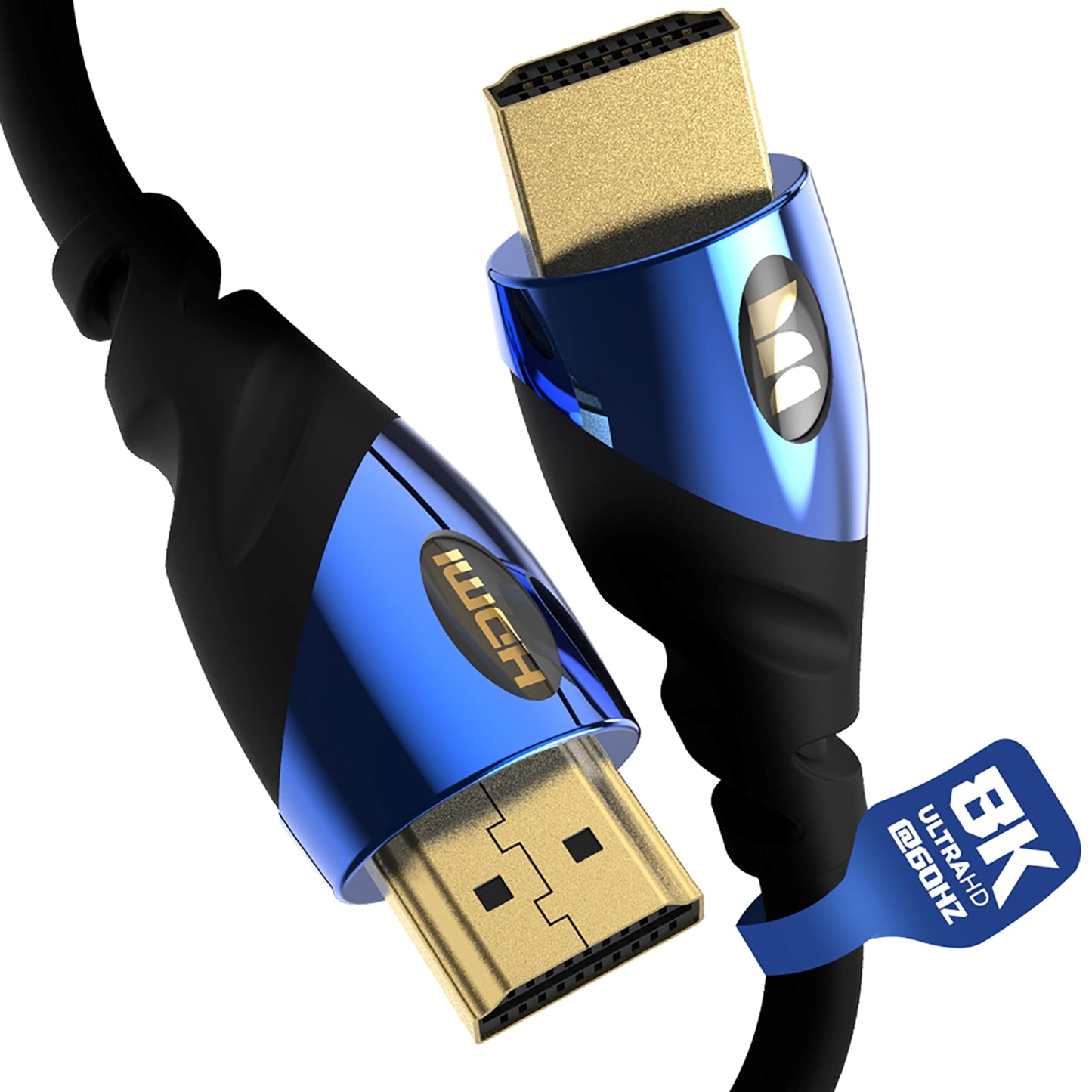 Monster 8K HDMI Cable - Xbox Series X & PlayStation 5 HDMI Cable w/ 24K Gold Contacts & V-Grip, 48 Gbps Speed, 60/120 Hz Refresh Rate, Dynamic HDR