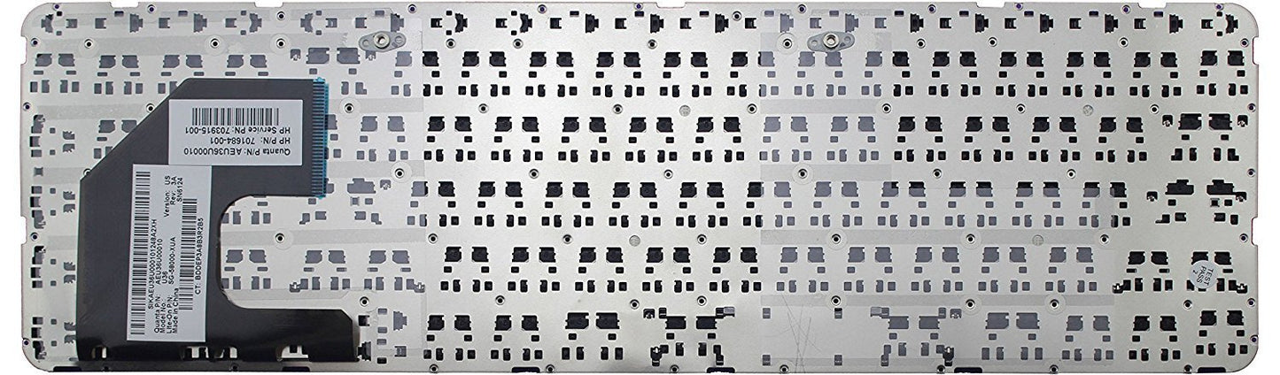 New Laptop Keyboard (Without Frame) Replacement for HP P/N:701684-001 70395-001 AEU36U00210 AEU36U00310 AEU36U00010 US Layout Black Color