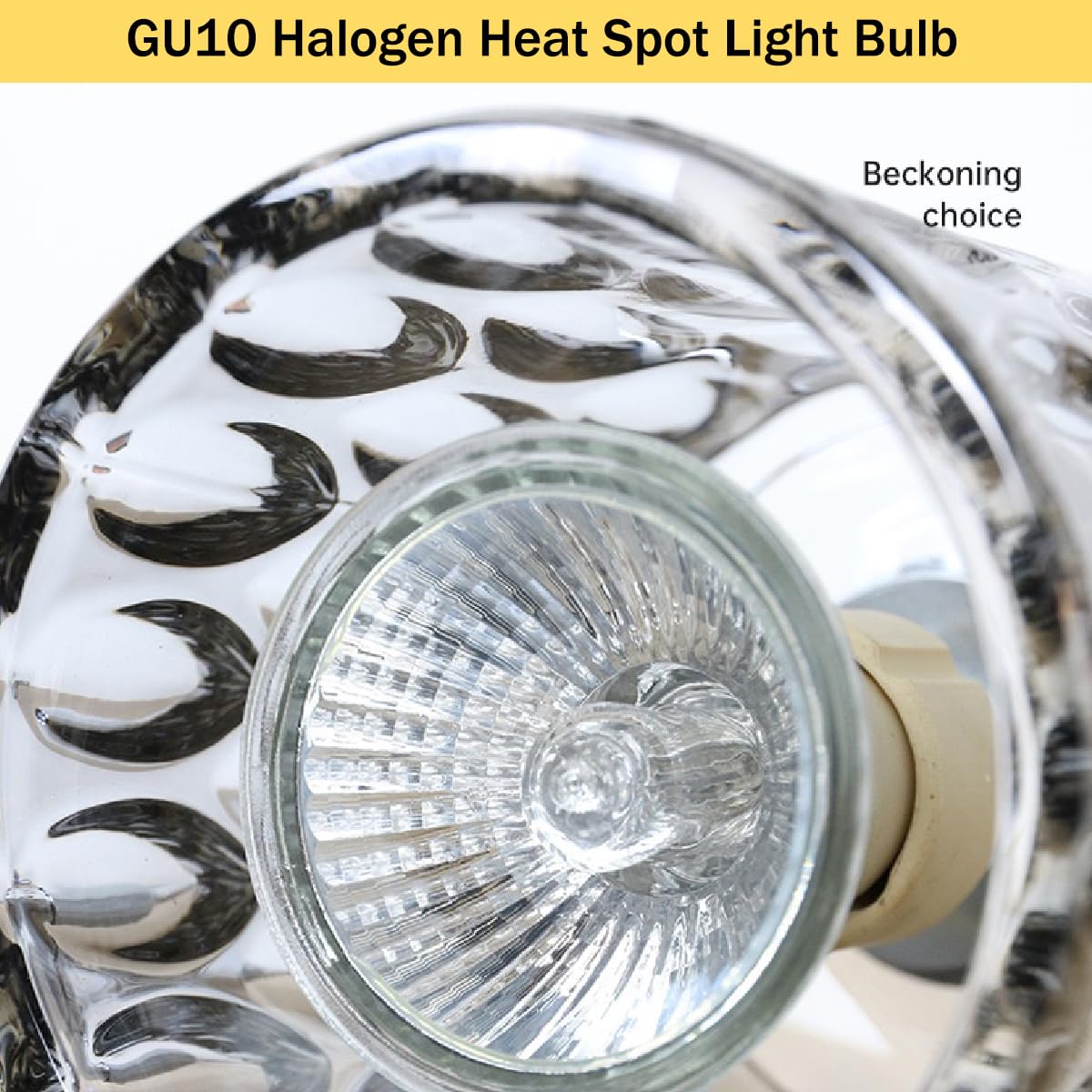 VENUSOP Halogen Bulb GU10, 110V120V220V240V, 2700K Warm White, Candle Warmer Lamp with Dimmable for Scented Marble Wax Melting Lamps
