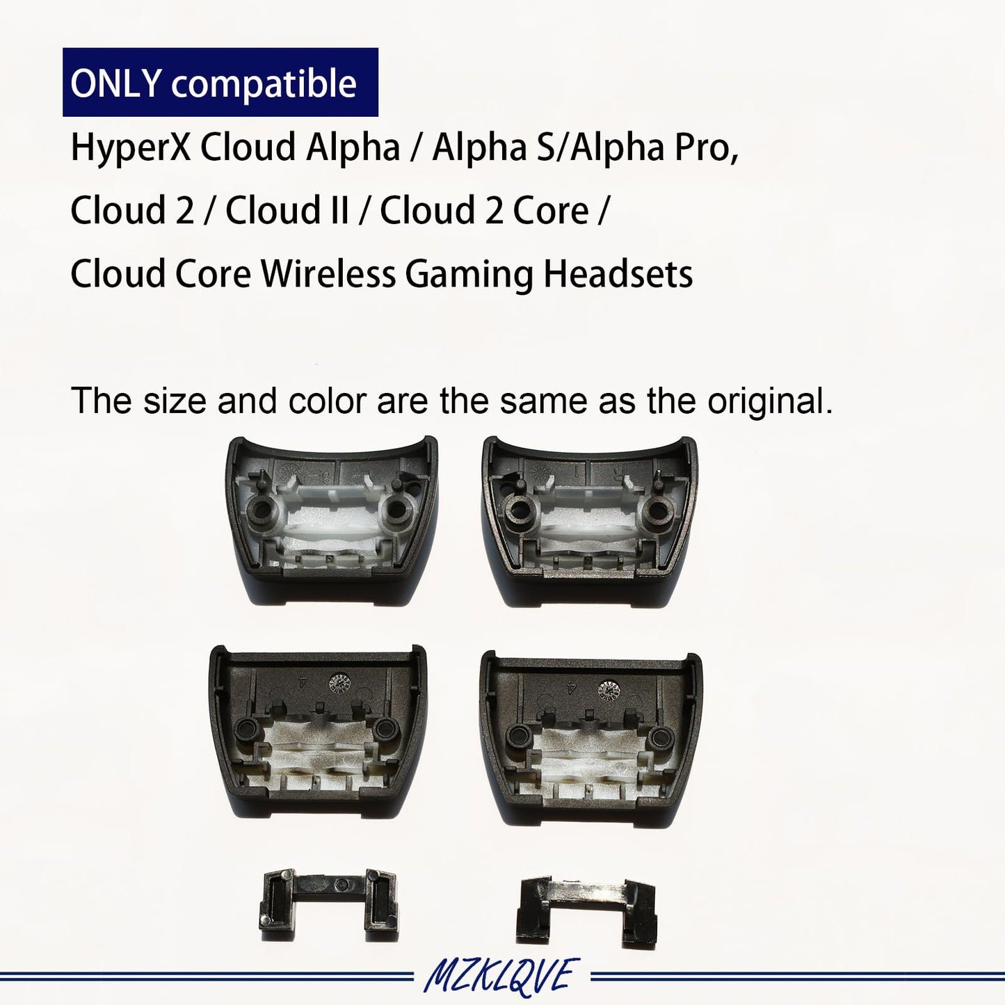 Cloud Alpha Hinge Clamps - Replacement Hinge Side Buckles Parts for HyperX Cloud Alpha/Alpha S/Alpha Pro, Cloud 2/Cloud II/Cloud 2 Core/Cloud Core