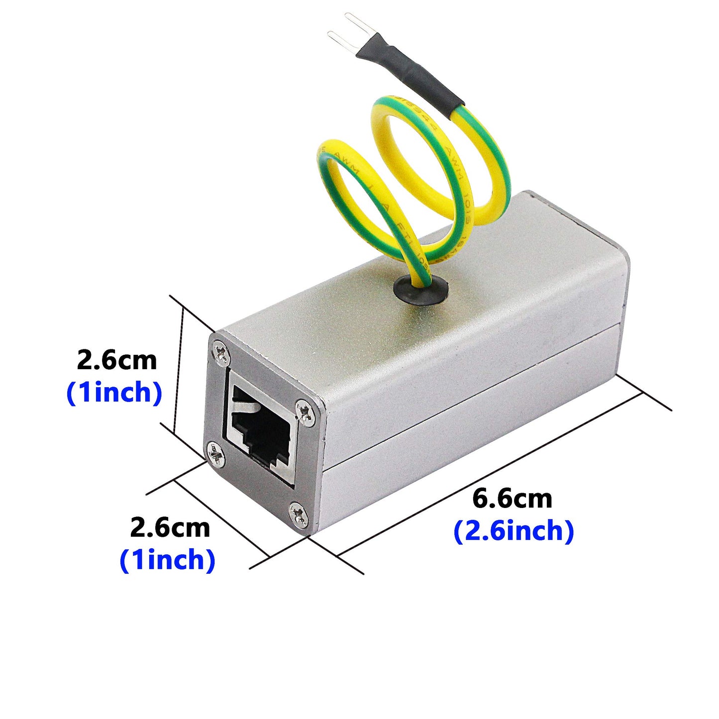 CERRXIAN RJ45 Ethernet Network Surge Protector Outdoor Arrester Protection Device for POE Switch Camera SPD Protection Suppressor