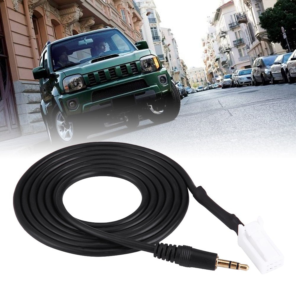 Suuonee Car Cable, Plug 3.5mm Input Adapter for Swift Jimny, Easy Connect Devices Music Plug Play, Compatible Car Stereo Direct Replacement