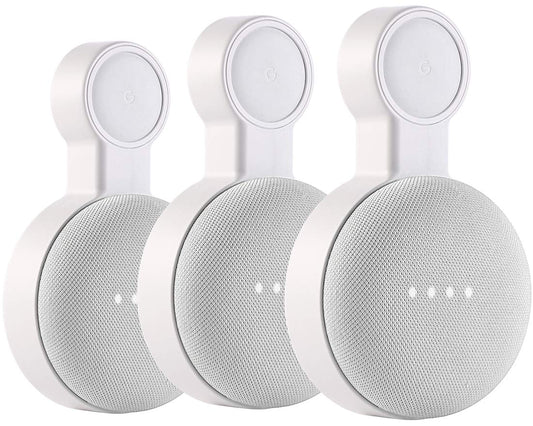 PEF Outlet Wall Mount Holder for Google Nest Mini and Google Home Mini, A Space-Saving Accessories with Cord Management for Google Mini Smart Speaker