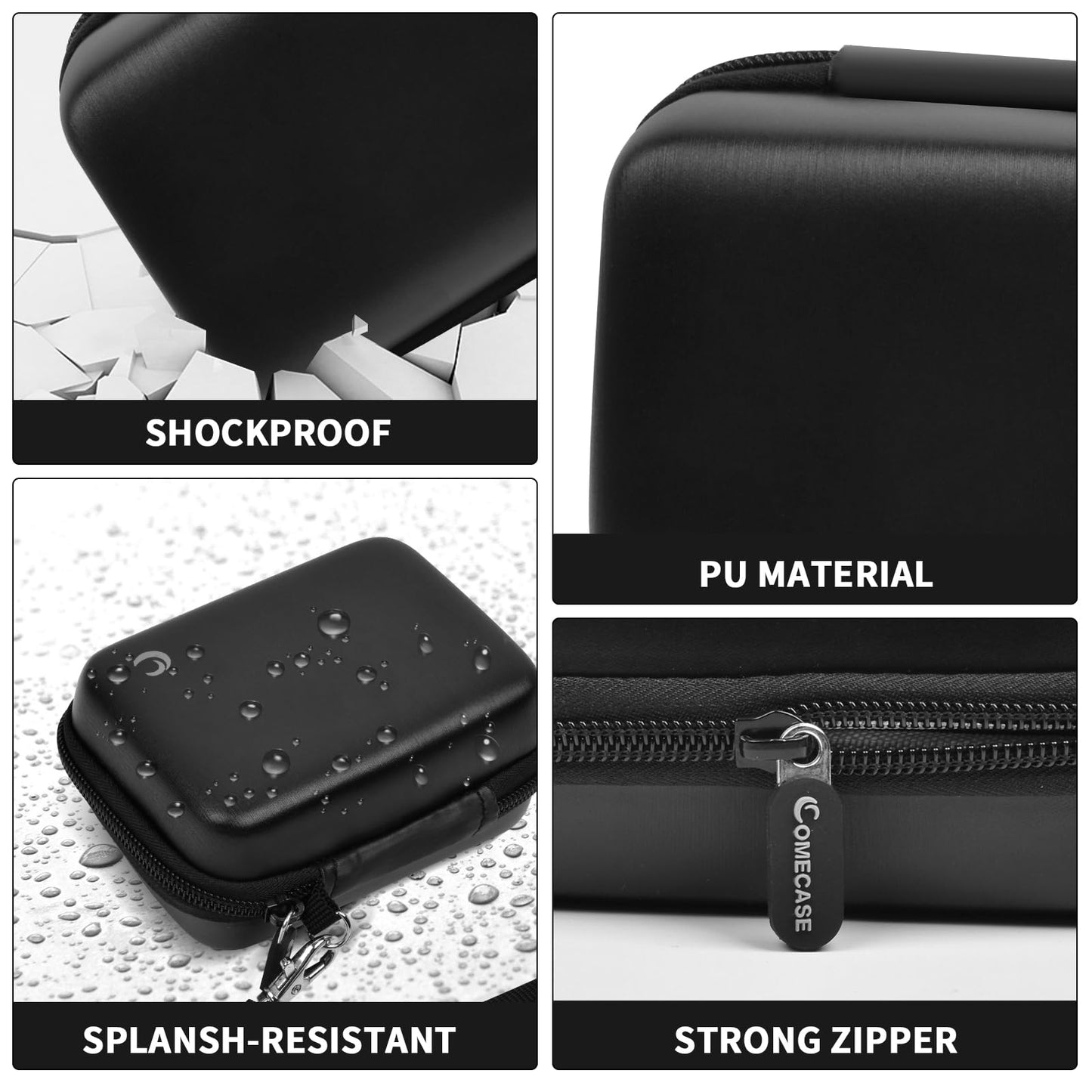 Comecase Carrying & Protective Case for Digital Camera, for CAMKORY/for Kodak Pixpro FZ45 FZ55/for Canon PowerShot ELPH 180/190 / for Sony DSCW800