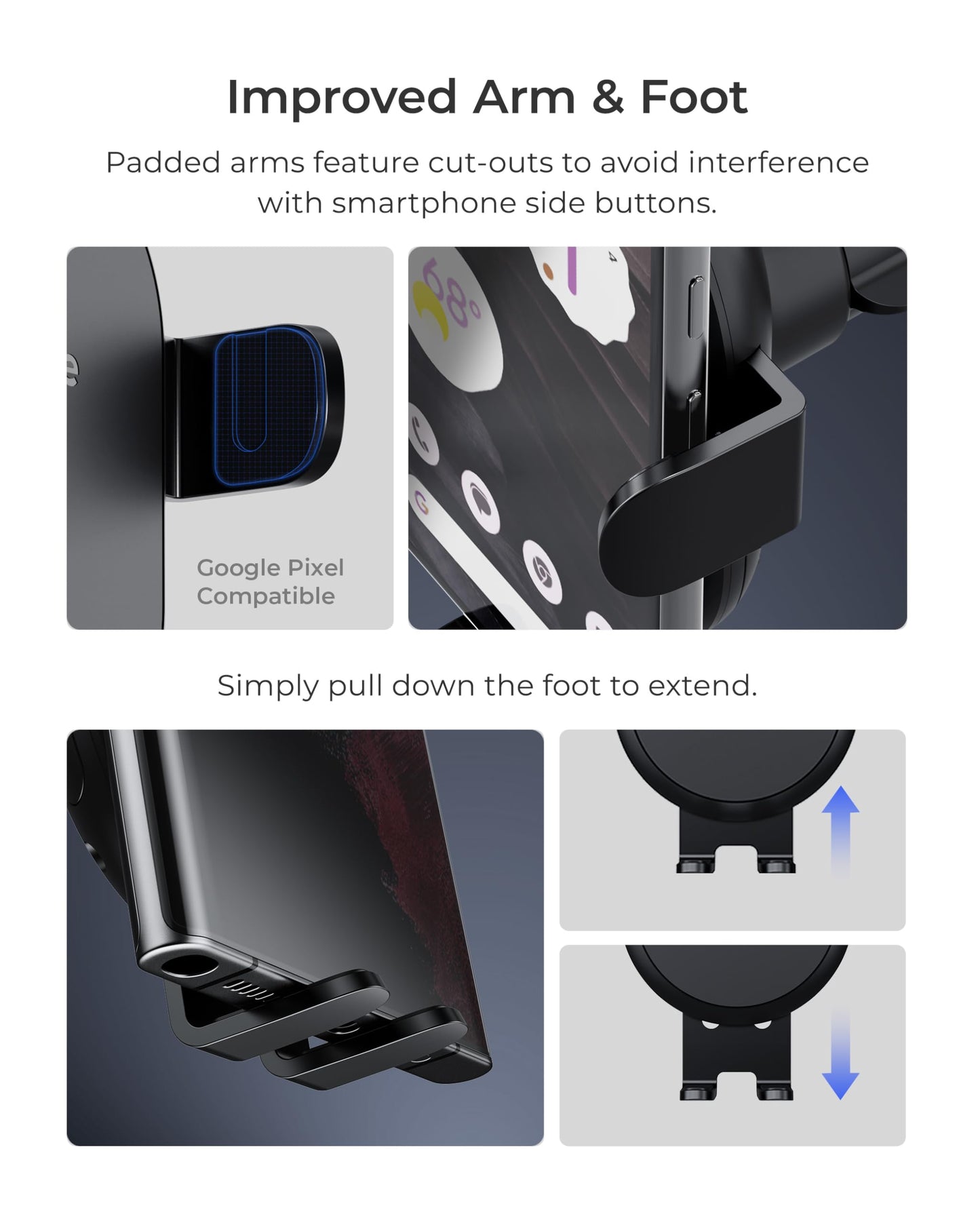 iOttie Auto Sense 2 Dash & Windshield Car Phone Holder with Qi Wireless Charging - Auto Clamping Phone Mount & Charger for iPhone, Google Pixel