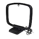 HQRP AM Loop Antenna Aerial Compatible with Indoor Home Audio Receiver + HQRP Coaster