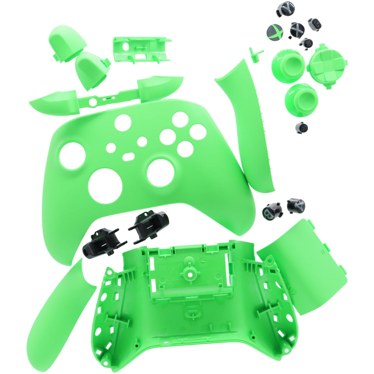 Deal4GO Full Housing Shell kit w/Buttons Trigger Thumbsticks Replacement for Xbox Series X & S Wireless Controller 1914 (Velocity Green)
