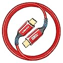 40Gbps USB 4 Cable for Thunderbolt 4 [Red, 3.3Ft, Durable], USB C Monitor Cable 4K/8K, High-Speed Data Transfer, 240W Fast Charge, fits MacBook, Mac
