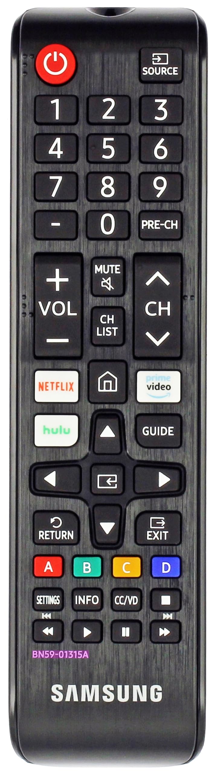 Samsung Remote Control (BN59-01315A) for Select Samsung TVs - Black
