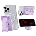LoveHandle Phone Wallet with Kickstand and Adapter Ring for MagSafe, Phone Card Holder, Wireless Charging Compatible, Wallet Compatible with MagSafe