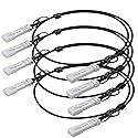 QSFPTEK 4pack 10G SFP+ DAC Cable, 1.5m (4.92ft) Passive Direct Attach Copper Twinax Cable for Cisco SFP-H10GB-CU1M, Ubiquiti, D-Link, Netgear