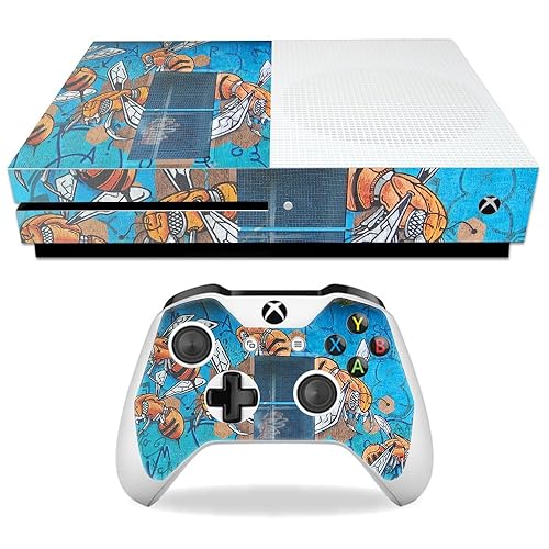 MightySkins Skin Compatible with Microsoft Xbox One S - Killer Bumble | Protective, Durable, and Unique Vinyl Decal wrap Cover | Easy to Apply