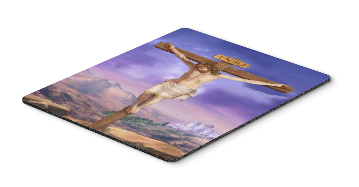 Caroline's Treasures APH4517MP Easter Jesus Crucifixion Mouse Pad, Hot Pad or Trivet for Home Office Gaming Working Computers Laptop Mouse