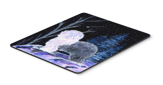 Caroline's Treasures SS8401MP Starry Night Old English Sheepdog Mouse Pad, Hot Pad or Trivet for Home Office Gaming Working Computers Laptop Mouse