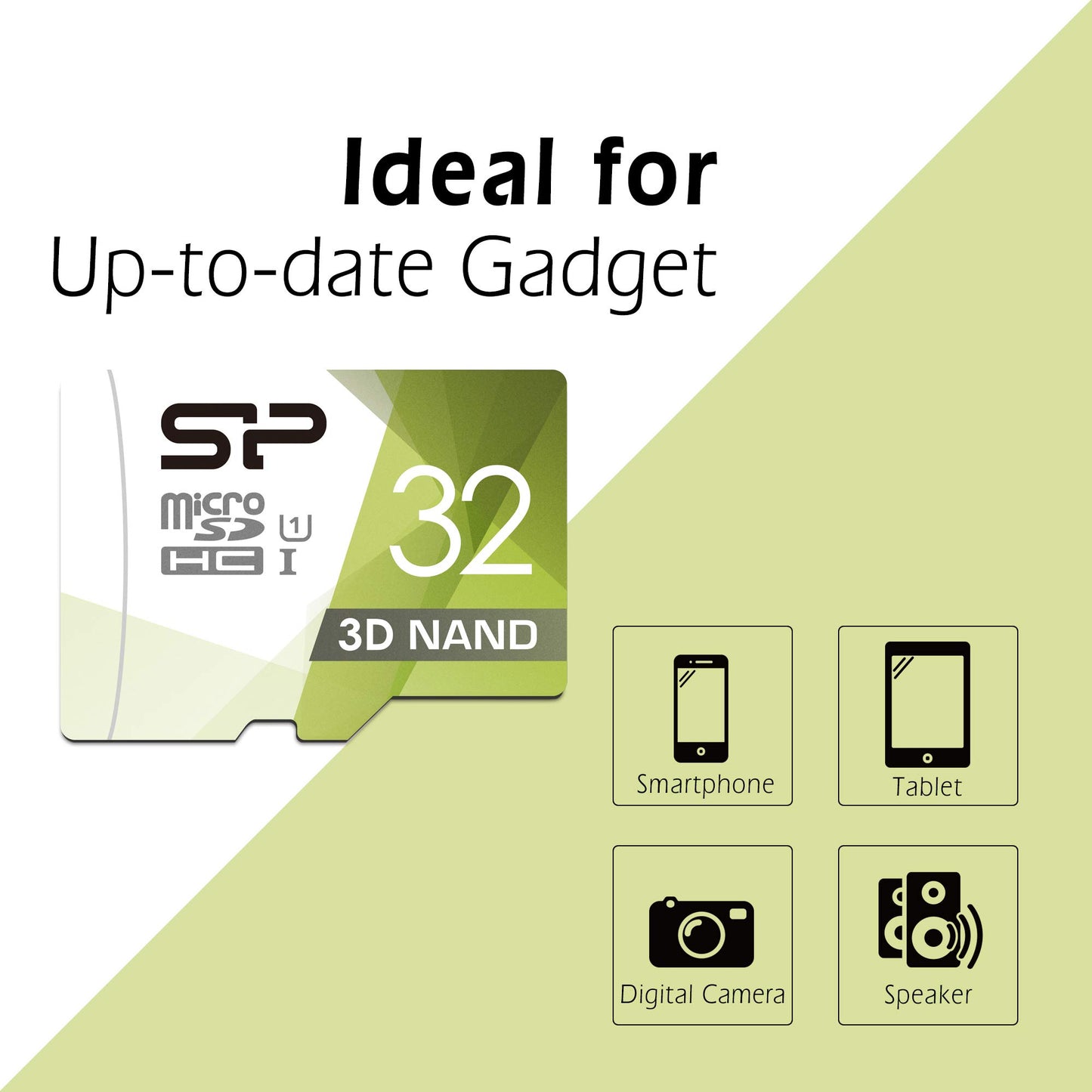 Silicon Power 32GB 3D NAND High Speed MicroSD Card with Adapter