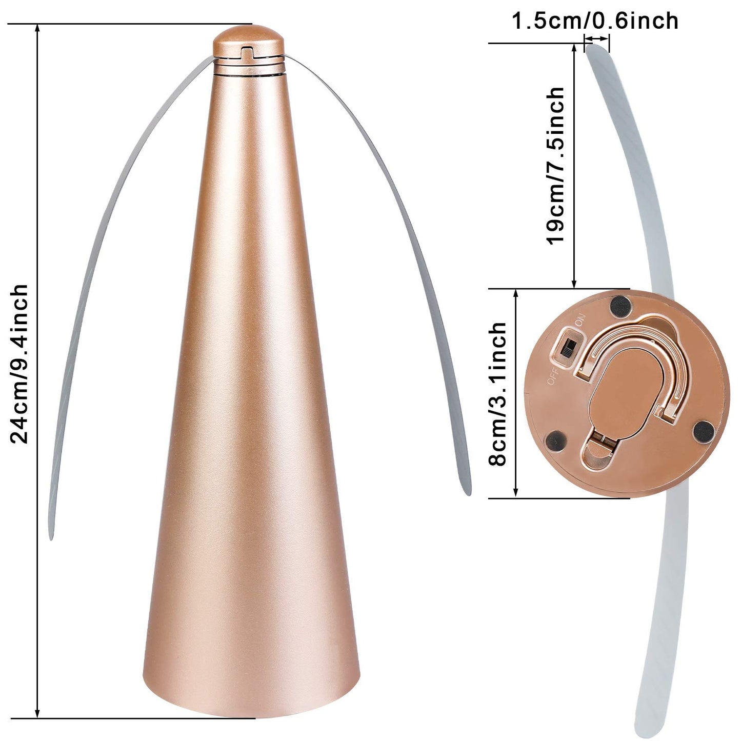 PIAOPIAONIU 3 PCS Fly Fan for Table Picnic Gold Fly Fan Outdoor Food Fruit Fans for Indoor Outside Meal Table Fly Fan for Restaurant Home Party