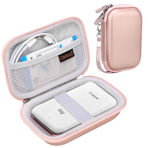 Canboc Hard Case for Canon Ivy 2/Canon Ivy/Canon Ivy CLIQ+2 CLIQ 2 CLIQ+ Mini Photo Printer Mobile Wireless Bluetooth Instant Camera Printer, Mesh Bag