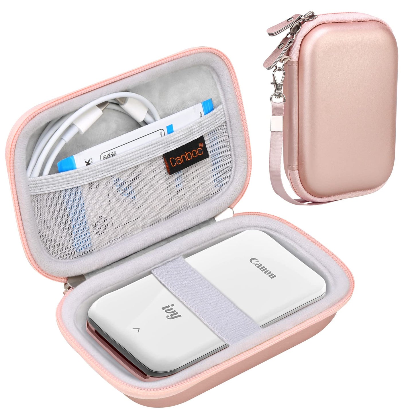Canboc Hard Case for Canon Ivy 2/Canon Ivy/Canon Ivy CLIQ+2 CLIQ 2 CLIQ+ Mini Photo Printer Mobile Wireless Bluetooth Instant Camera Printer, Mesh Bag