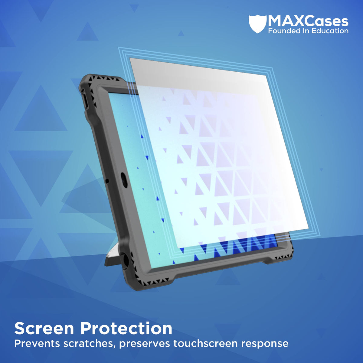 MAXCases Shield Extreme-X2 Case Protects iPad 9/8/7, Provides Unlimited Viewing Angles - Slim Rugged Shock-Absorbing Silicone, Screen Cover, Rigid