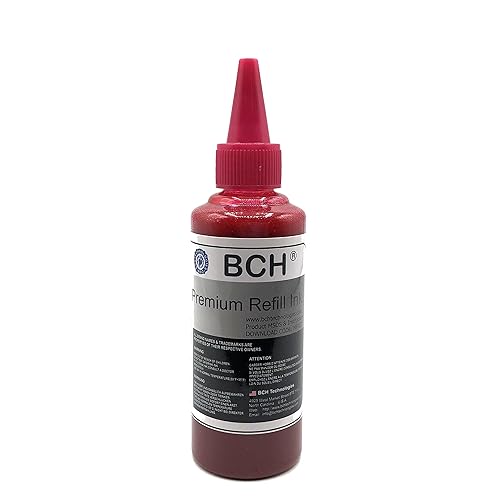 BCH Premium DTF Printer Ink - 100 ml Magenta for Inkjet Direct to Film Heat Transfer Printing…