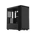 TRYX FLOVA Black Mid-Tower ATX PC Case, Breathable Fabric-Crafted Front, Tempered Glass, Three-Speed Cross-Flow Fan, 360mm Radiator, Wide