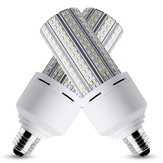 New Sunshine, 2 Pack LED Corn Light 600W Equivalent LED Corn Bulb 7500 Lumen 60W Large Area Cool Daylight White E26/E27 Medium Base for Garage
