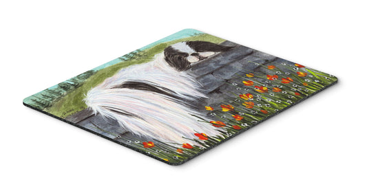 Caroline's Treasures SS8030MP Japanese Chin Mouse Pad, Hot Pad or Trivet for Home Office Gaming Working Computers Laptop Mouse Mat,Washable Large