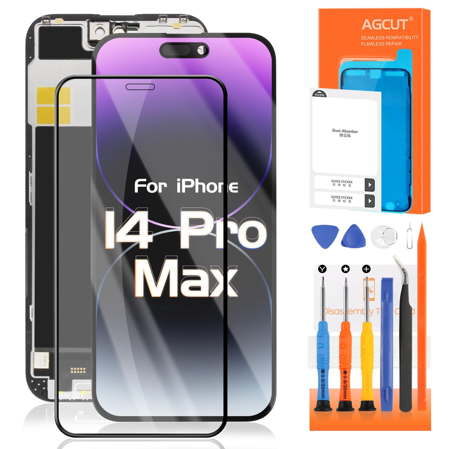 INCELL for iPhone 14 Pro Max Screen Replacement for iPhone 14 Pro Max LCD Display A2894 A2651 A2893 A2895 LCD Digitizer Touch Screen Assembly Repair