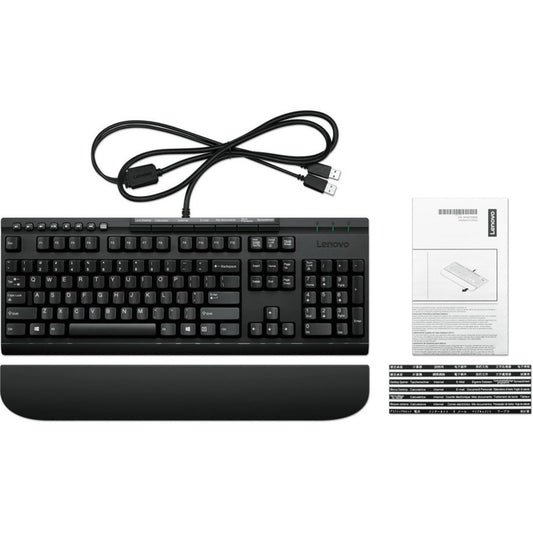 Keyboard - USB - English - US - Black - for 100e Chromebook (2nd Gen) MTK; 300e Chromebook (2nd Gen) MTK; ThinkCentre M90n-1 IoT